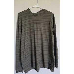 PGA Striped Hoodie Long Sleeve Lightweight Pullover Top Size Small‎